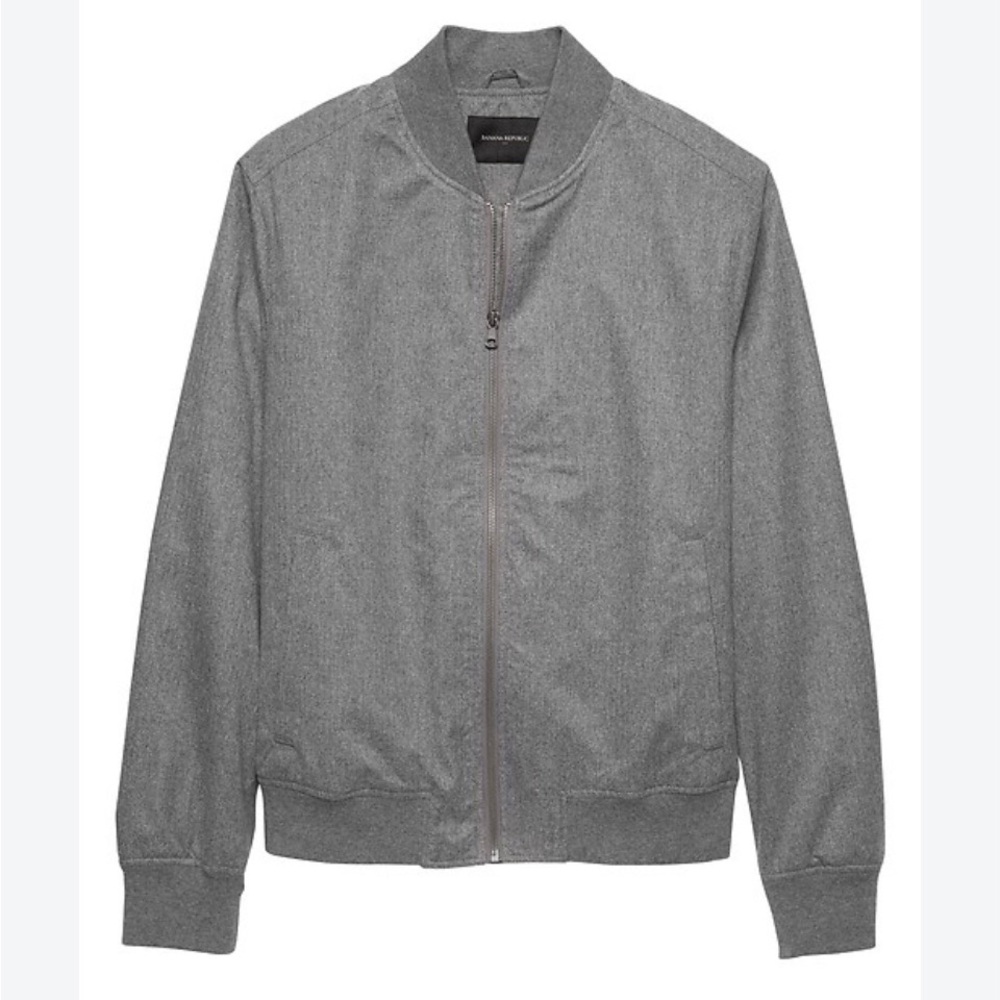 Banana Republic Men's Grey Bomber Jacket